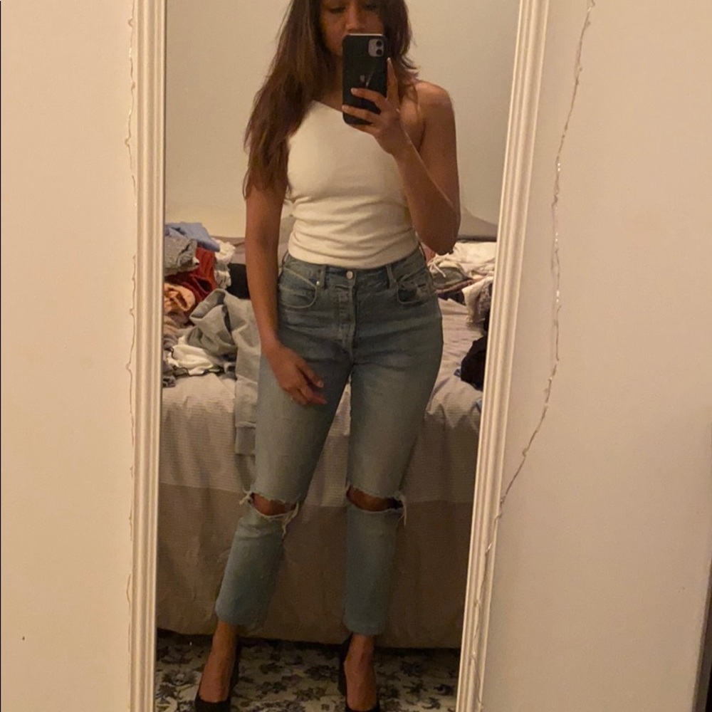 Cute single strap crop top